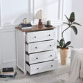Okak Tall Wood Dresser, Modern 4/5/6-Drawer Storage Cabinet for Bedroom, Kids Room, Living Room & Entryway