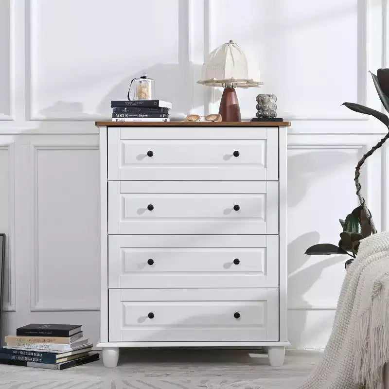 Tall Wood Dresser with Multiple Drawers – Storage Cabinet for Bedroom, Kids Room, Living Room & Entryway