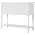 Credenza con Vano Contenitore e Scaffale Inferiore per Soggiorno, Bianca