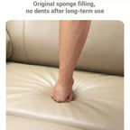 Poltrona Reclinabile Girevole da 22" per Adulti, Recliner Manuale in Pelle PU con Portabicchieri e Tasche Laterali, per Soggiorno, Camera da Letto e Cameretta