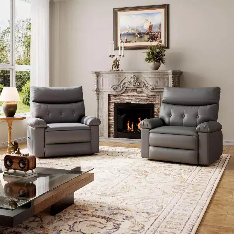 Swivel Recliner Chair with Side Pocket