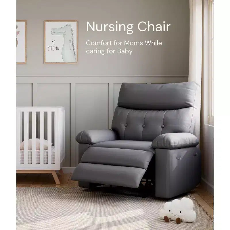 Swivel Recliner Chair with Side Pocket