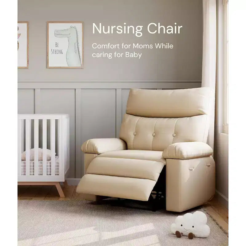 Swivel Recliner Chair with Side Pocket