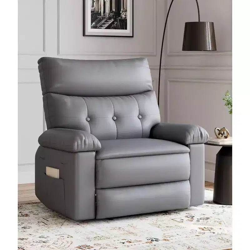 Swivel Recliner Chair with Side Pocket