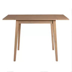 Tavolo da pranzo rettangolare allungabile con gambe in legno di gomma