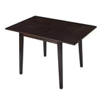 Tavolo da pranzo rettangolare allungabile con gambe in legno di gomma