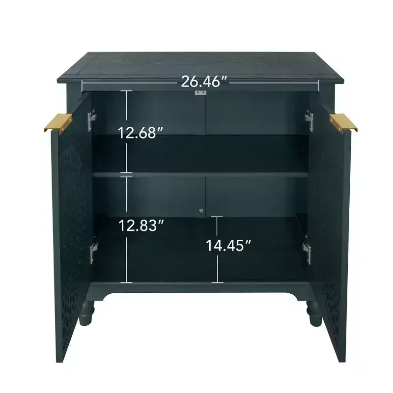 Vintage Sideboard Buffet Cabinet with 2 Doors & Adjustable Shelves