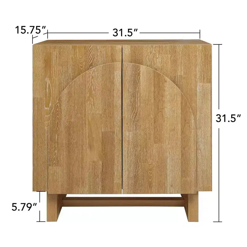 Vintage Sideboard Buffet Cabinet with 2 Doors & Adjustable Shelves