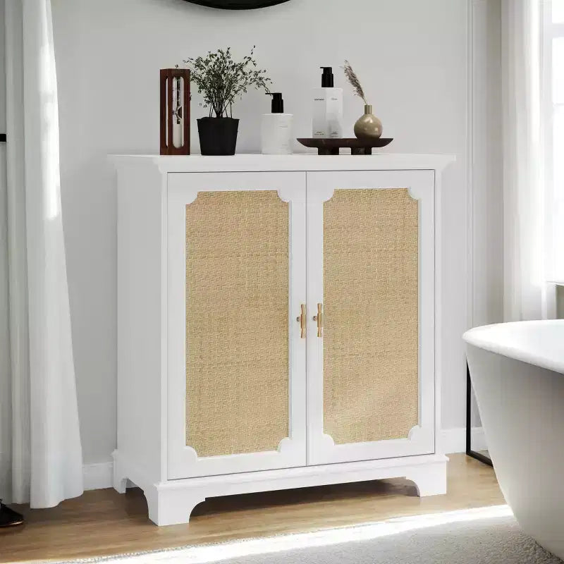 Vintage Sideboard Buffet Cabinet with 2 Doors & Adjustable Shelves