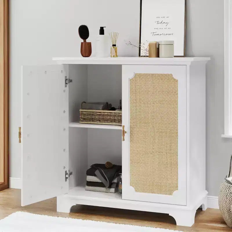 Vintage Sideboard Buffet Cabinet with 2 Doors & Adjustable Shelves