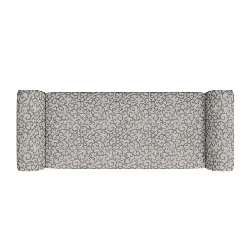 Rolled Arm Storage Ottoman Bench