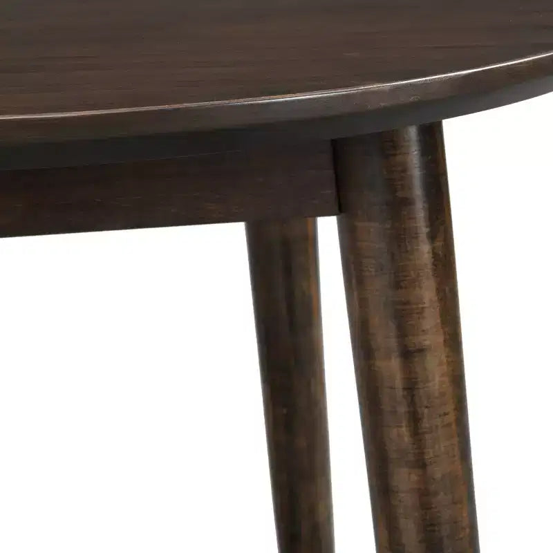 Mid-Century Modern Wood Round End Table