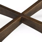 Tavolino rotondo in legno, stile moderno di metà secolo