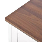 Mobiletto moderno con 4 cassetti – Alto design in legno per soggiorno o corridoio, Bianco avorio