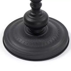 Tavolino Rotondo in Metallo con Base Stile Vintage