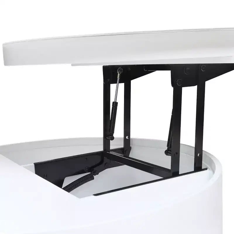 29.5" Round Lift-Top Coffee Table with Storage and Drawer