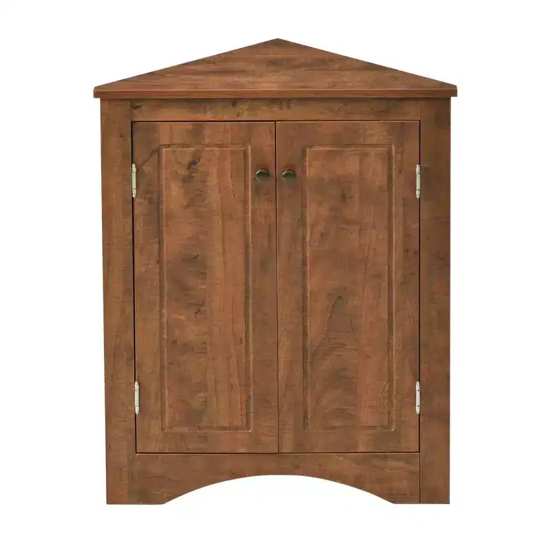 Triangle Corner Bathroom Cabinet with Adjustable Shelves