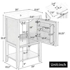Mobile bagno da 50 cm con lavabo, anta con chiusura ammortizzata, portaoggetti e ripiano a giorno