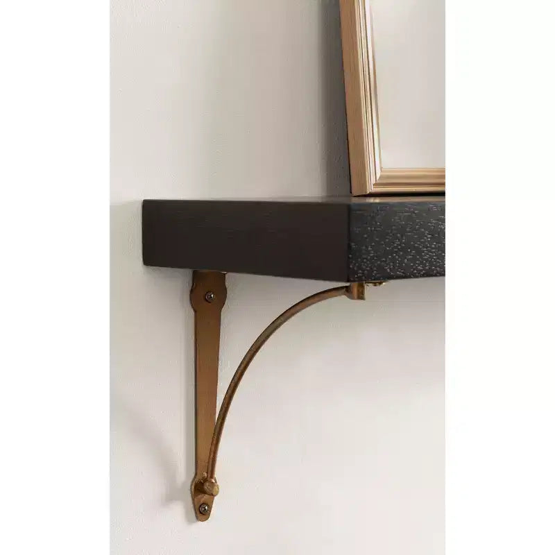Floating Shelf Set, Black, 2-Piece, 24 Inch