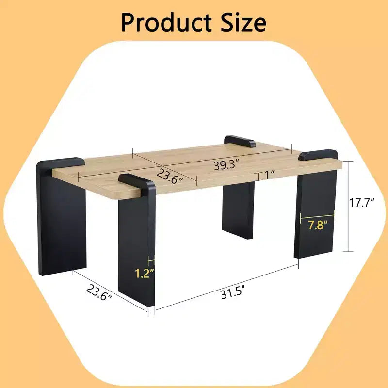 Low Floor Coffee Table with MDF Top