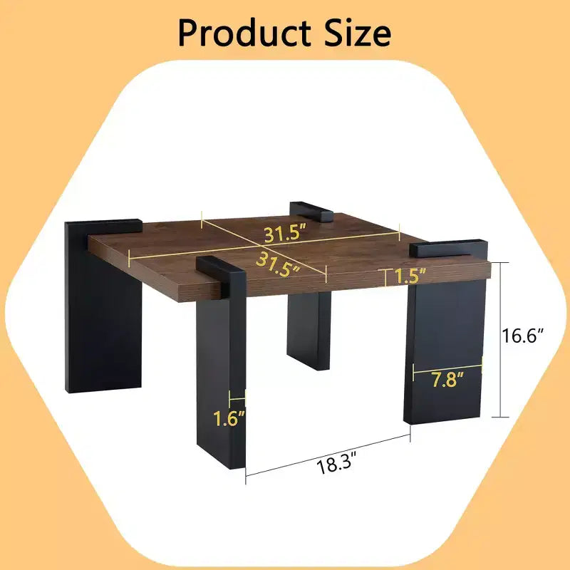 Low Floor Coffee Table with MDF Top