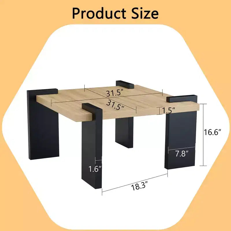 Low Floor Coffee Table with MDF Top