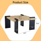 Tavolino basso con piano in MDF
