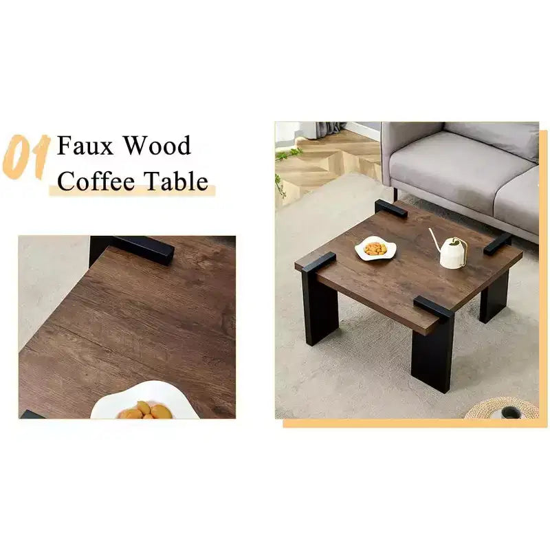 Low Floor Coffee Table with MDF Top