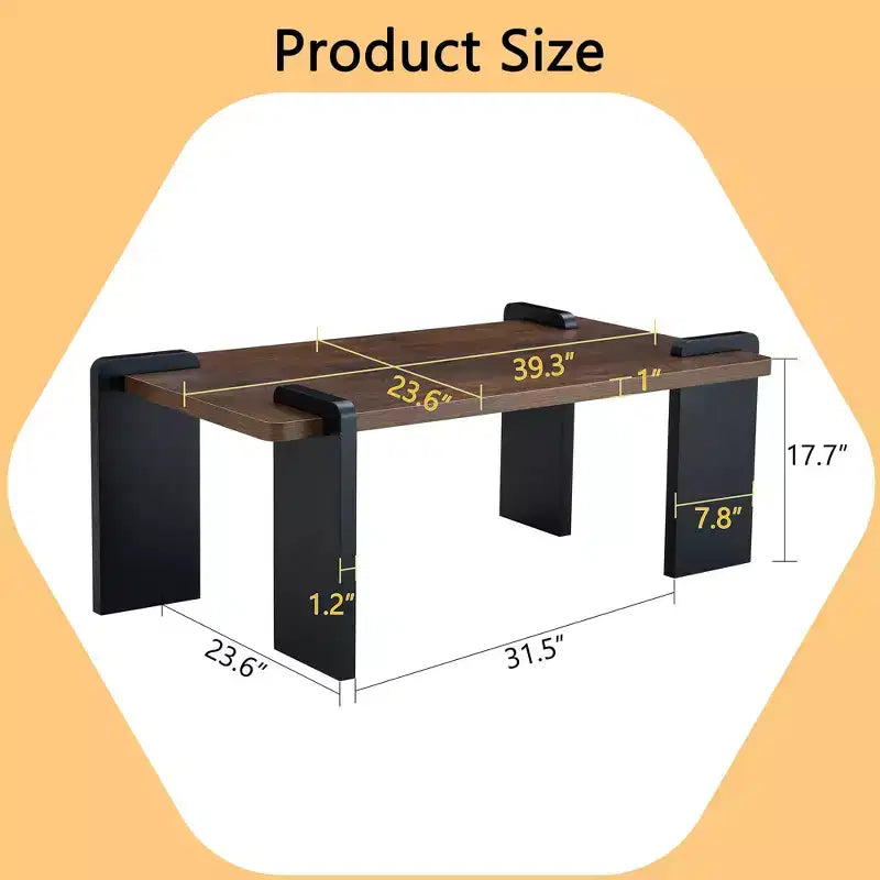 Low Floor Coffee Table with MDF Top