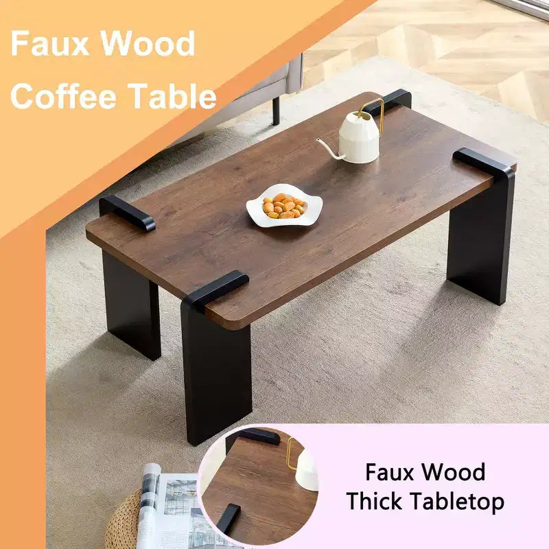 Low Floor Coffee Table with MDF Top