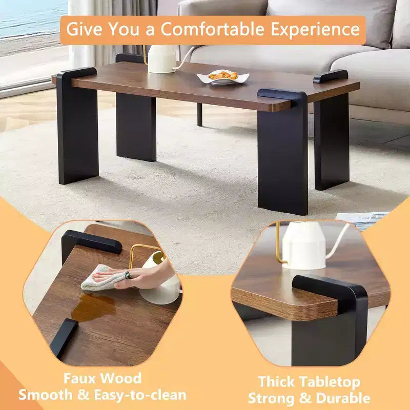 Low Floor Coffee Table with MDF Top