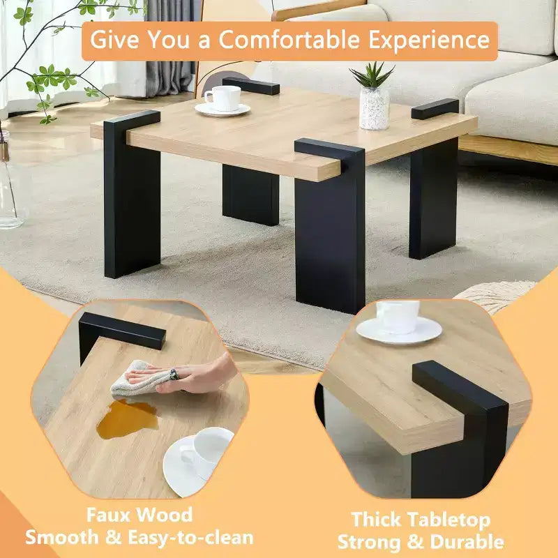 Low Floor Coffee Table with MDF Top
