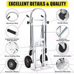 Carrello manuale e carrello a piattaforma convertibili, portata 317 kg