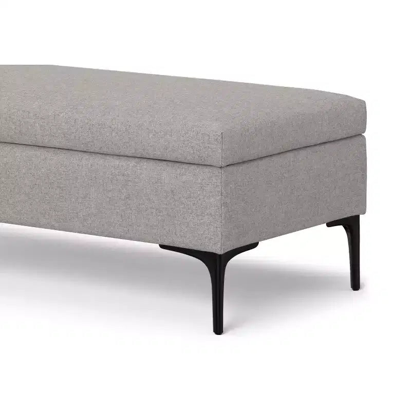 48 inch Wide Rectangle Large Coffee Table Storage Ottoman with Lift-Up Lid
