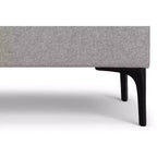 Pouf poggiapiedi rettangolare grande da 122 cm con contenitore e coperchio sollevabile