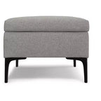 Pouf poggiapiedi rettangolare grande da 122 cm con contenitore e coperchio sollevabile