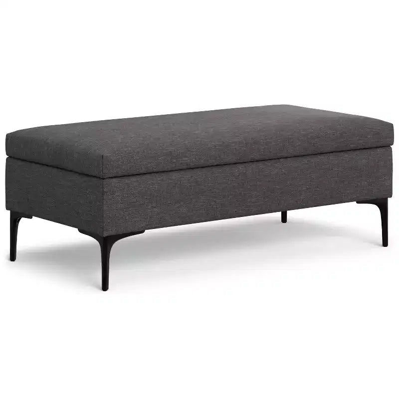 48 inch Wide Rectangle Large Coffee Table Storage Ottoman with Lift-Up Lid