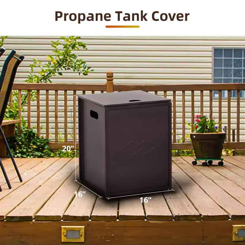 Outdoor Gas Cylinder Storage Table with Flat Top