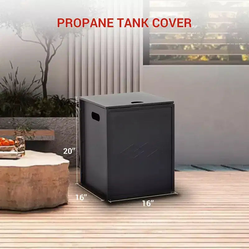 Outdoor Gas Cylinder Storage Table with Flat Top