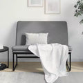 Upholstered Bench in Dark Gray Fabric