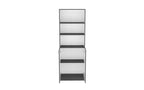 Scaffale a 3 Ripiani con 2 Ante – Spazi Aperti e Chiusi, Libreria Verticale